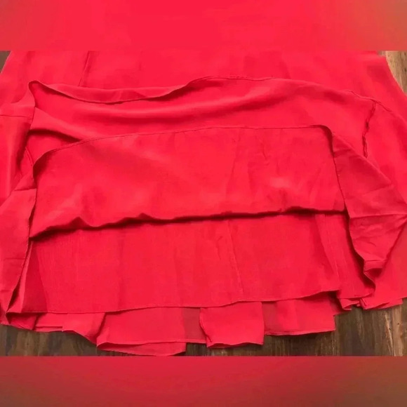 ASOS Designs Corset Dress Red Size 6 Maxi Sheer Panel Bodice Formal Sexy Cut Out - Picture 10 of 16